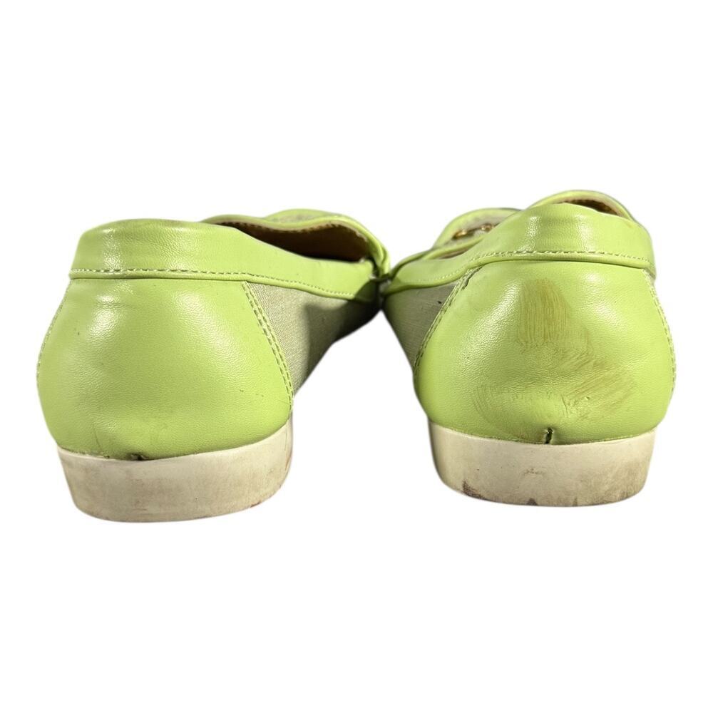 Montique International Loafers Men’s Size 10 Green Canvas Leather Trim Slip-On - Picture 4 of 8